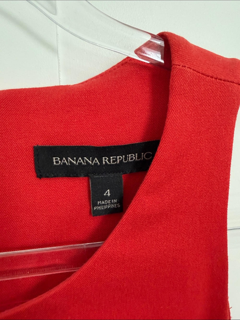 Banana Republic Red Sleeveless Sheath Dress - Picture 2 of 2